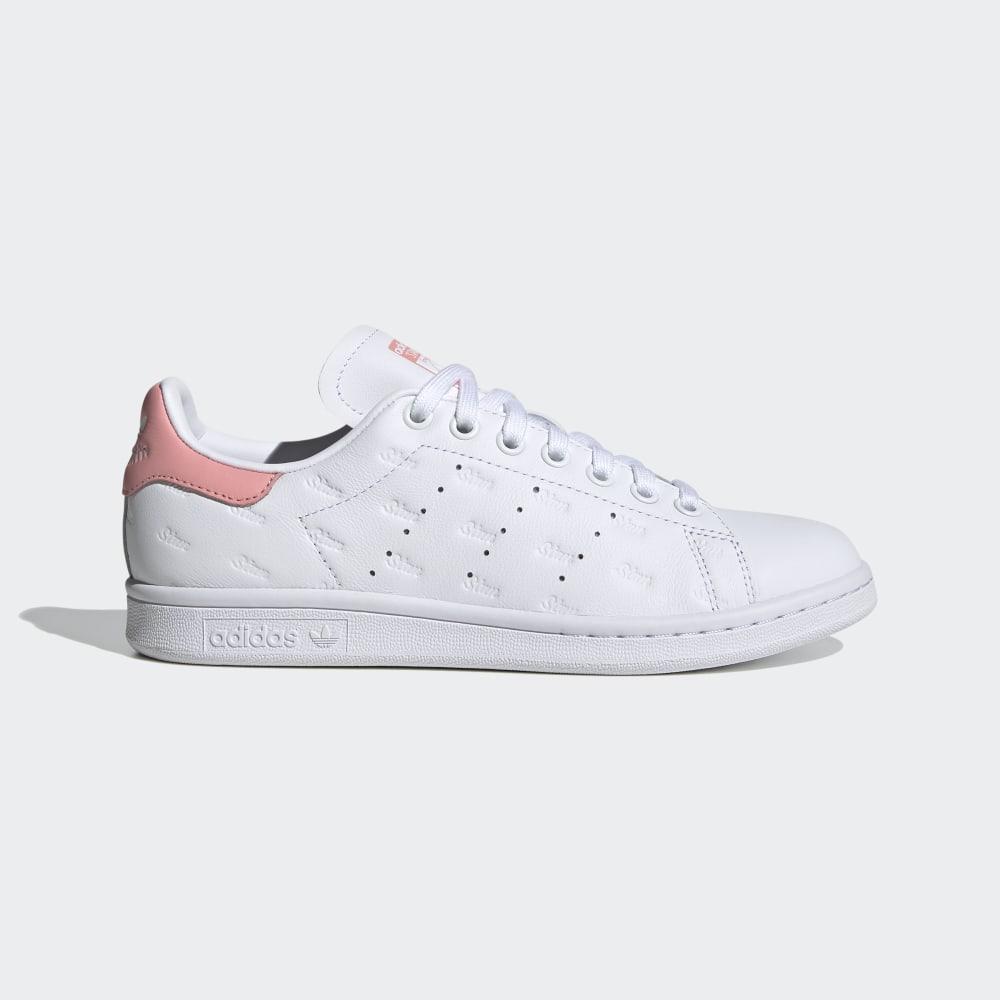 Originals Adidas Stan Smith Dama Romania - Albi/Roz/Negrii EF6865